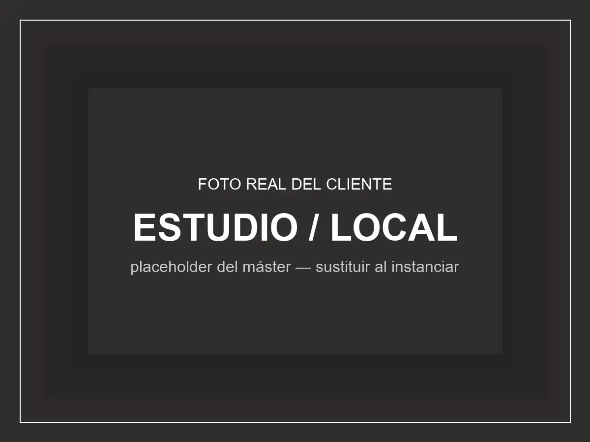 [Foto real del local, el equipo o una obra en curso]
